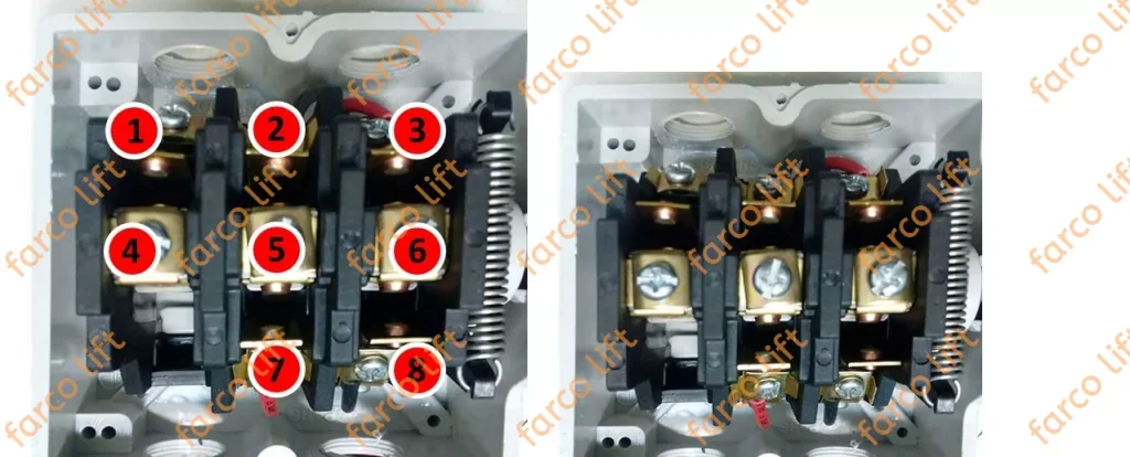 نمای داخلی کلید بالابر ساختمانی
