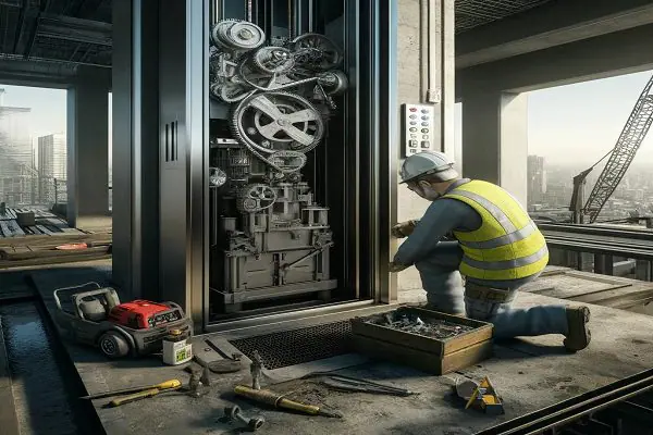 علت روغن ریزی گیربکس بالابر ساختمانی